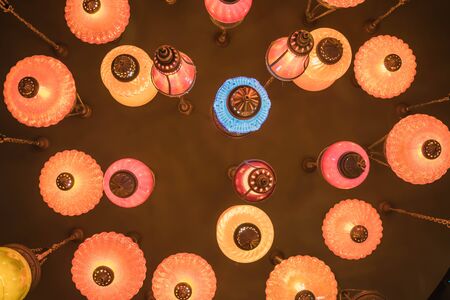 under the lamp.の写真素材