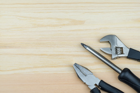 workshop concept : construction tool metal equipment industrial set ,selective focusの写真素材