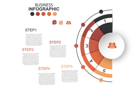 Timeline infographics design vector and marketing icons can be used for workflow layout, diagram, annual report, web design. Business concept with many options, steps or processes.のイラスト素材