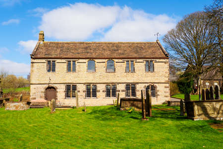 pretty English village chapel in the spring sunshine