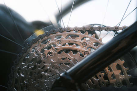 Mountain bike rear cassette 11 speed sprockets and chain