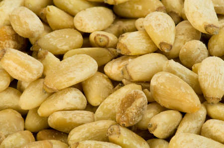 Pine nuts backgroundの写真素材