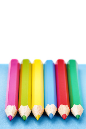 Colorful pencil colorsの写真素材