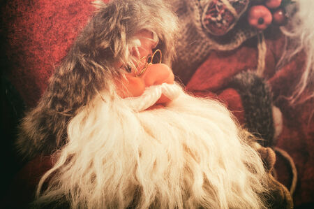 Christmas decoration with Santa Clausの写真素材