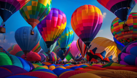 Hot air balloons festival in Chiang Mai, Thailand.の素材