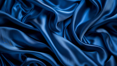 Smooth elegant blue silk or satin texture can use as abstract background. Luxurious background designの素材