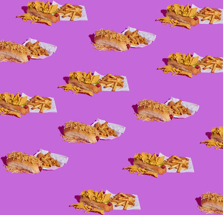 Fast food patronの写真素材