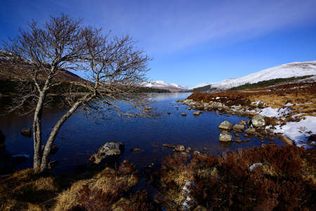 Early Spring at Loch Ossian, in the beautiful Scottish Highlands