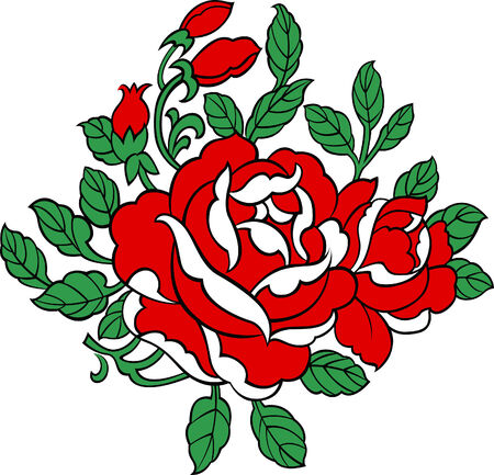 rose illustrationのイラスト素材