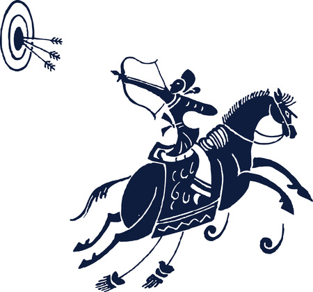 horse ridingのイラスト素材