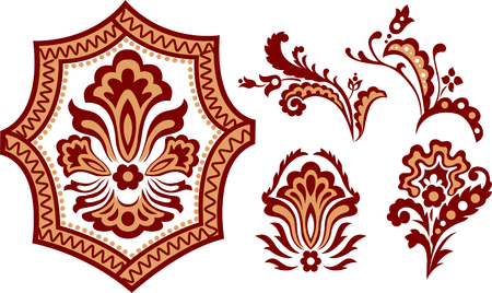 flower pattern designのイラスト素材