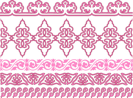spiral repeated antique patternのイラスト素材