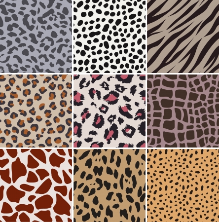 seamless fabric animal skin patternのイラスト素材