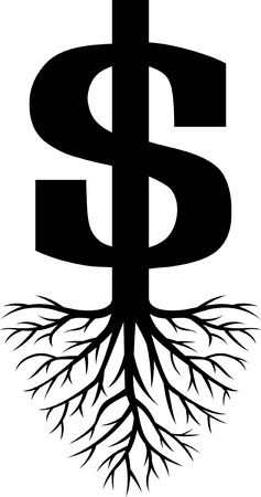 Growing Dollars のイラスト素材