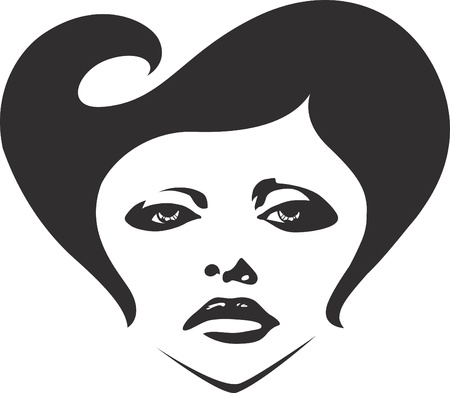 woman face illustrationのイラスト素材