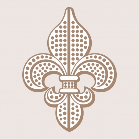 fleur de lys symbol のイラスト素材