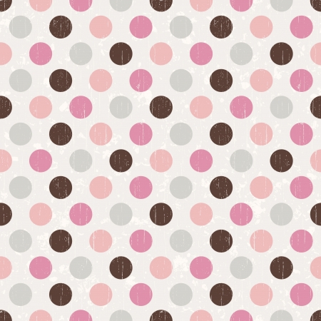 Seamless retro dots pattern backgroundのイラスト素材