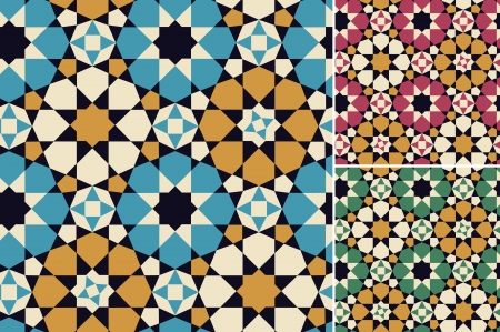 seamless islamic geometric patternのイラスト素材