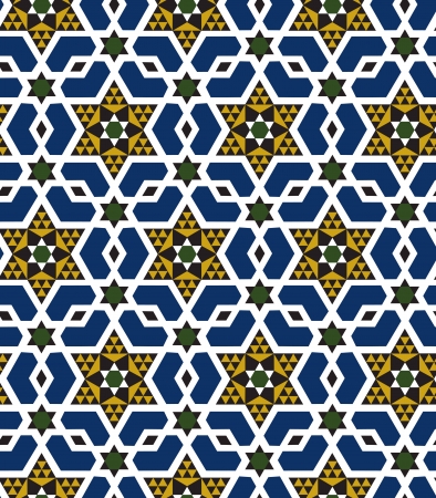 seamless islamic geometric patternのイラスト素材
