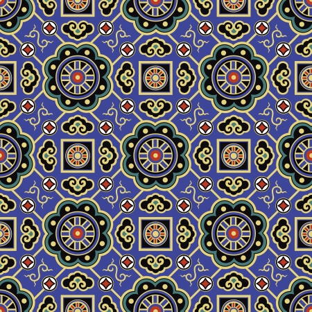 seamless chinese traditional patternのイラスト素材