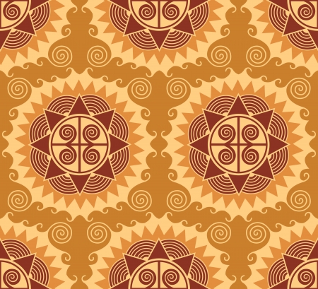 african style seamless pattern のイラスト素材