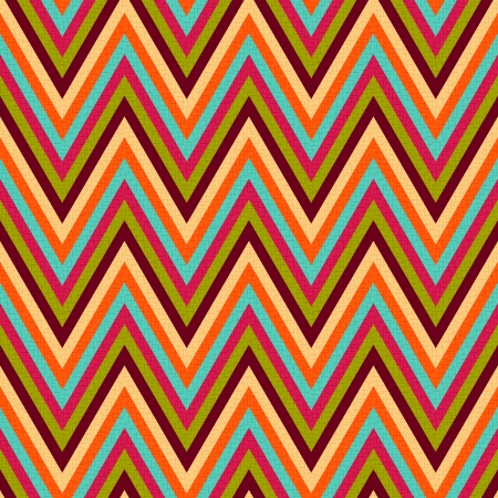 seamless retro zig zag pattern のイラスト素材