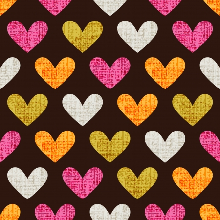 seamless heart pattern background のイラスト素材