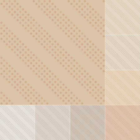 seamless dots pattern on recycled paper, cardboard のイラスト素材