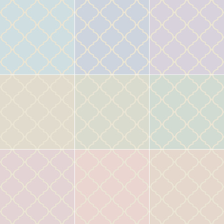 seamless islamic pastel pattern のイラスト素材