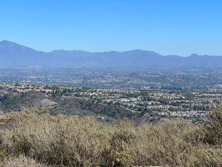 View of Laguna Hills from the top of the mountain, California, USAの写真素材