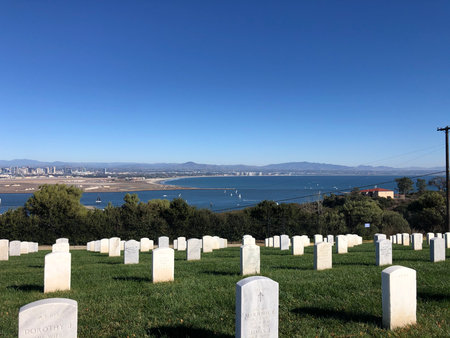The Arlington Cemetery in San Diego, Californiaの写真素材