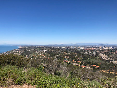 View from the top of the mountainの写真素材