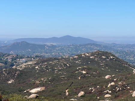 View of Los Angeles from Mount Carmel, California, USA.の写真素材