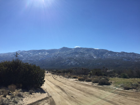 Majestic Snow-Capped Mountains Basking in the Bright Sunlight on a Clear Day in the Open Wildernessの写真素材