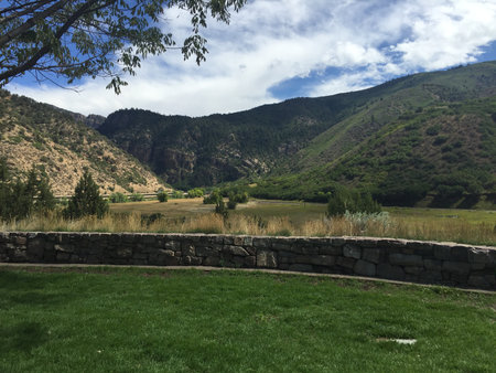 landscape in the mountains of Colorado USAの写真素材