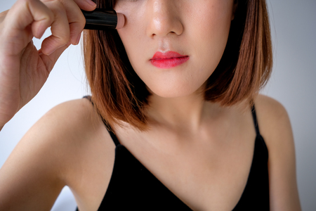 beautiful young asian woman make up cosmetics.beauty fashion.の写真素材