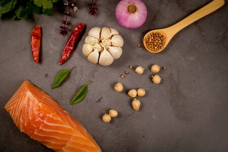ketogenic diet , low carbohydrate and keto meal plan . nutrition and calorie count for fiber, protein and fat. weight loss program . paleo food with salmon and omega3.の写真素材