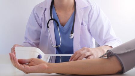 doctor explain to patient in the medical clinic or hospital. healthcare and wellness living.の写真素材