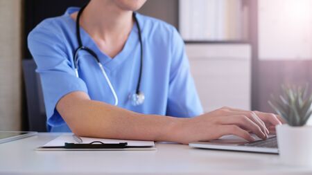 doctor explain to patient in the medical clinic or hospital. healthcare and wellness living.