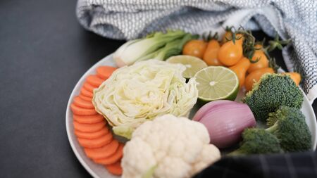 fresh organic vegetable for vegan and vegetarian diet healthy food.の写真素材