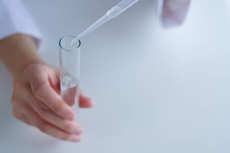 close up medicine and vaccine research and development in the laboratory.の写真素材