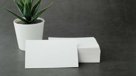 white business card mock up for marketing,branding and printing.