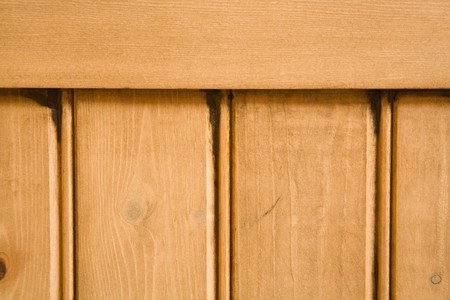 Detail of wooden panelled furnitureの写真素材