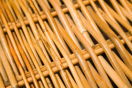 Detail of the pattern in rattan furnitureの写真素材