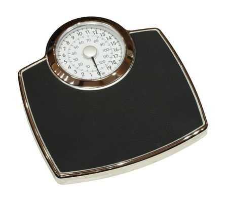 Analogue bathroom weighing scalesの写真素材