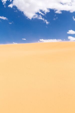 Close up of a sand dune in the desert during the dayの写真素材