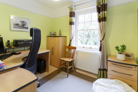 Home office or study interior with modern decorの写真素材