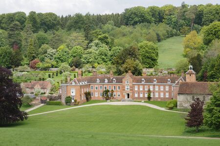 Henley-on-Thames, UK - May 25, 2013. Stonor Park, a historic country house and park situated in a valley in the Chiltern Hills near Henley-on-Thames, Oxfordshire, UKのeditorial素材