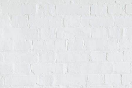White brick wall texture, brickwall background, painted brickwork facade, UKの写真素材