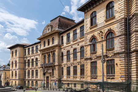 Craiova, Dolj County, Romania â May 14, 2022:  Romanian National  Opera   in  Craiova, Romania.のeditorial素材